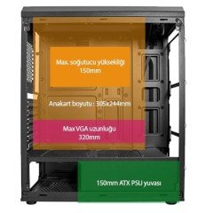 Vento VG04FE RGB Gaming Midi Tower (750W)