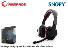 RAMPAGE Kablolu Mikrofonlu Siyah-Kırmızı Gaming Kulak Üstü Kulaklık SN-R9K