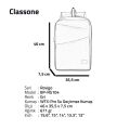 CLASSONE BP-RG104 Rovigo BP-RG100 WTXpro Su geçirmez Kumaş 15.6'' Notebook Laptop