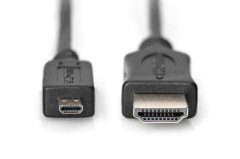 Digitus HDMI Kablo Mikro HDMI-HDMI Siyah (1m) 4K