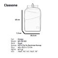 CLASSONE BP-RG100 Rovigo  WTXpro Su geçirmez Kumaş 15.6'' Notebook Laptop Sırt ÇNT