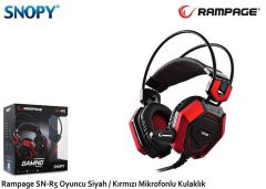 RAMPAGE Kablolu Mikrofonlu Siyah-Kırmızı Gaming Kulak Üstü Kulaklık SN-R5K