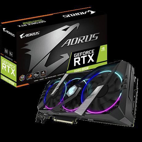 GIGABYTE GV-N208SAORUS-8GC Nvidia RTX2080 Super Aorus 8GB 256B GDDR6 PCI-E 3.0 Ekran Kartı