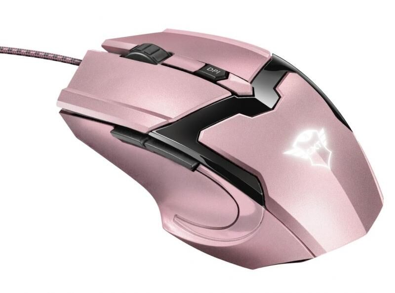 TRUST 23093 GXT101P GAV,4800DPI,USB,Kablolu Gaming Mouse Pembe