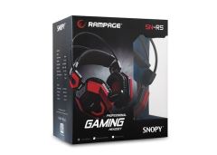 RAMPAGE Kablolu Mikrofonlu Siyah-Kırmızı Gaming Kulak Üstü Kulaklık SN-R5K