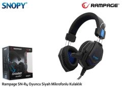 RAMPAGE Kablolu Mikrofonlu Siyah Gaming Kulak Üstü Kulaklık SN-R4M