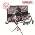 CODEGEN 180x180 Pro Siyah Fonlu Portatif Projeksiyon Perdesi COD-TX-18