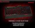 RAMPAGE Rapido USB 7 Renk Aydınlatmalı Q Multimedya Makro Siyah Klavye KB-R03