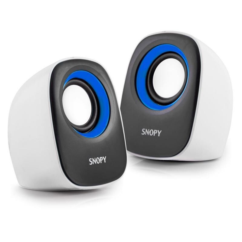 SNOPY USB2.0 Beyaz,Mavi Hoparlör SN-120-BM