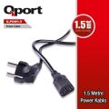 QPORT 1.5m PC Power Kablosu Q-POW1_5