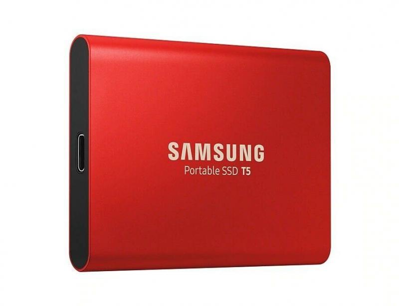 SAMSUNG MU-PA1T0RWW 1TB T5 USB 3.1 540-540MB/s Kırmızı Flash SSD