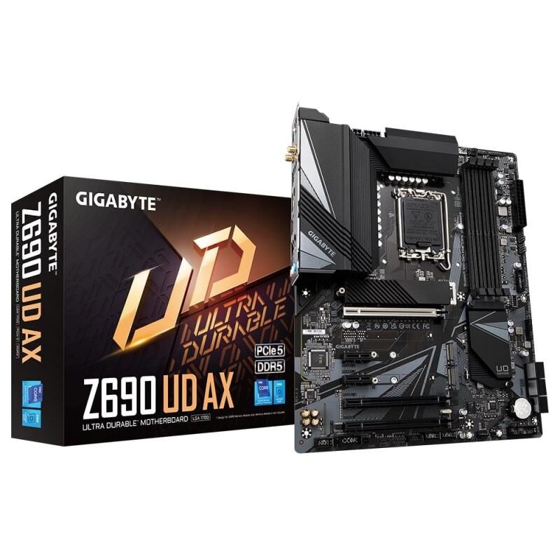 GIGABYTE Z690-UD-AX Intel Z690 UD AX Soket LGA1700 DDR5  Anakart