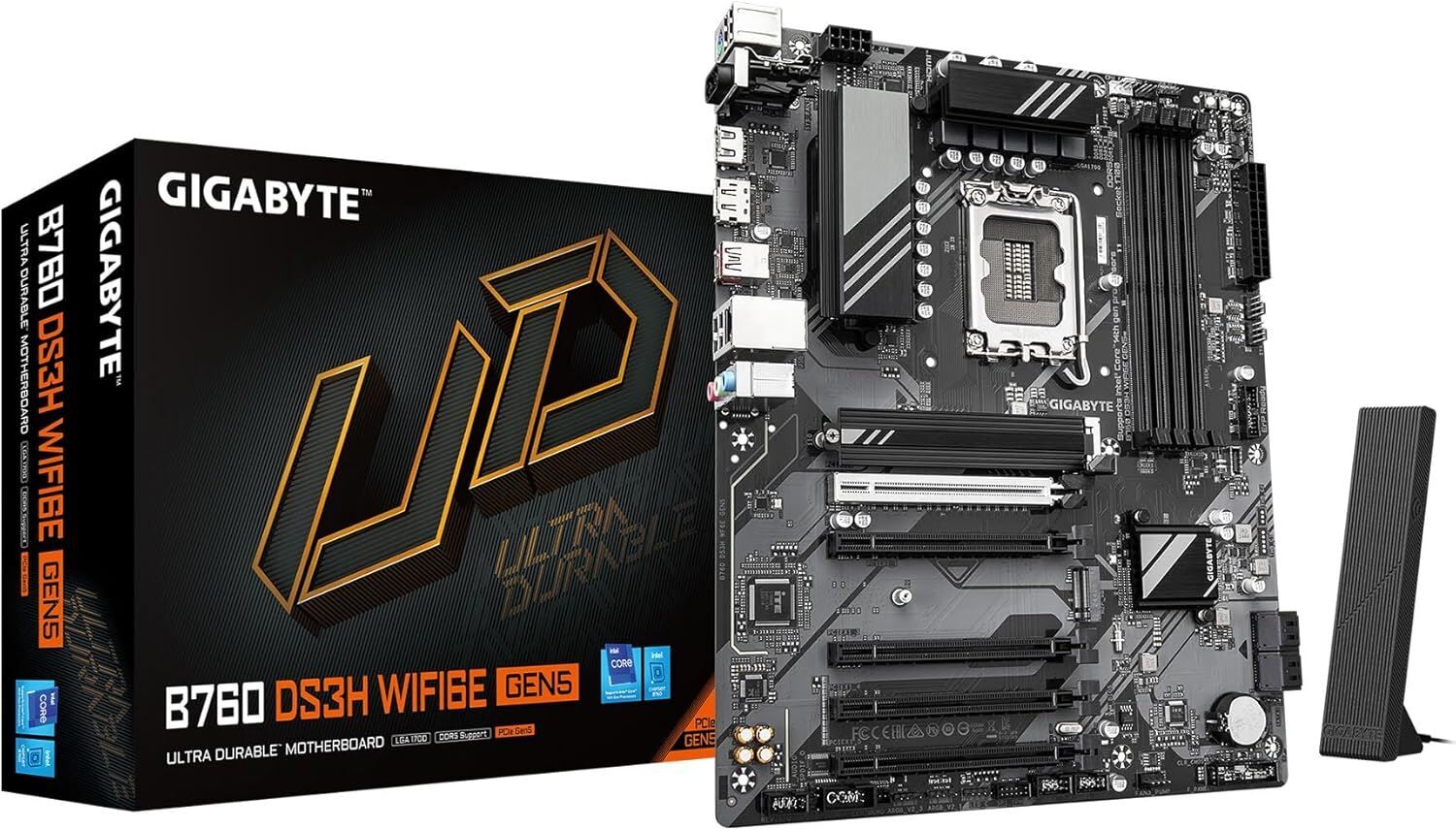 GIGABYTE B760M-DS3HWF6EGEN5 MAB B760M DS3H WIFI6E 1700 DDR5
