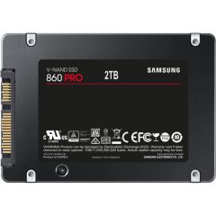 SAMSUNG MZ-76P2T0BW 2TB 860 Pro Sata 3.0 560-530MB/s  2.5'' Flash SSD