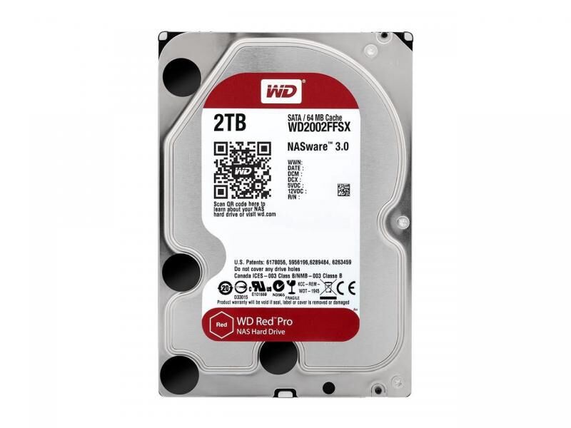 WD 2TB 3.5'' 7200RPM 64MB Sata3 Red Pro Nas Dahili HardDisk WD2002FFSX