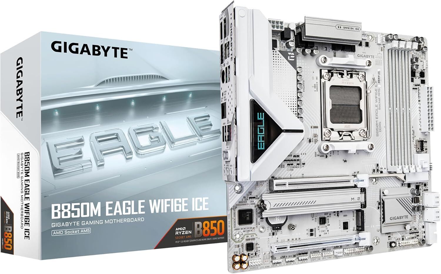 GIGABYTE B850M-EAG-WF6EICE 8200MHz OC DDR5 AM5 M.2 HDMI DP WIFI6 MicroATX Anakart