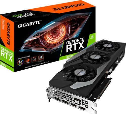 GIGABYTE GVN3090GAMINGOC24G Nvidia RTX3090 24GB 384 Bit  GDDR6X PCI-E 4.0 Gaming Ekran Kartı