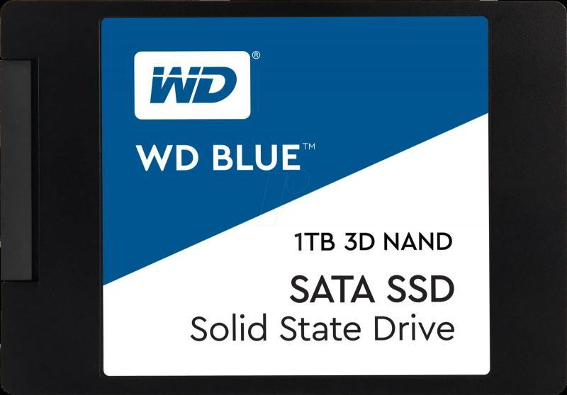 WD WDS100T2B0A 1TB Blue Sata 3.0 560-530MB/s 7MM 2.5'' Flash SSD