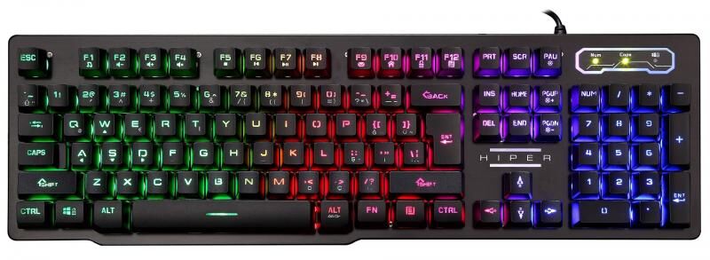 HIPER OLYMPOS Z5 Gaming Klavye Mekanik Hisli Metal Kasa Rainbow OLYMPOSZ5