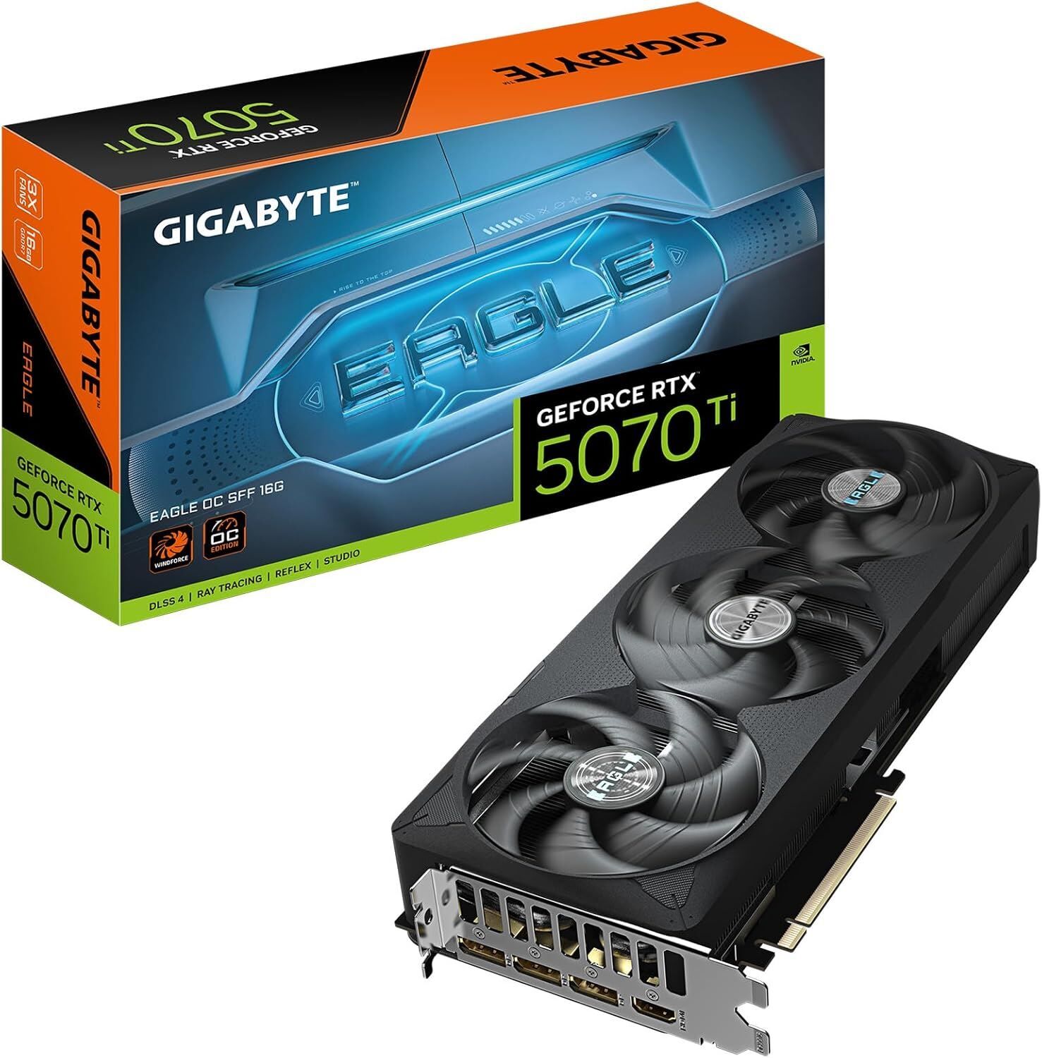 GIGABYTE GVN507TEAGLEOC16GD VGA RTX5070TI EAGLE OC 16GB 256B GDDR7 DP-HDMI EKRAN KARTI