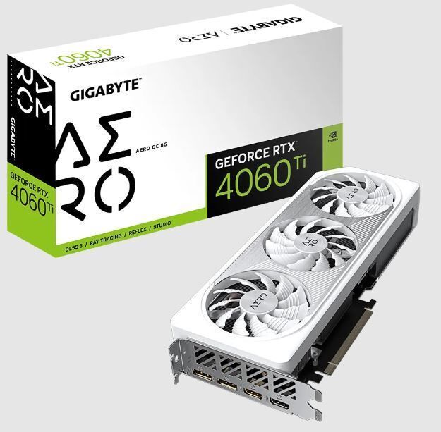GIGABYTE GVN4060TAERO-OC-8G RTX4060 AERO 8GB 128B GDDR6 DP-HDMI EKRAN KARTI