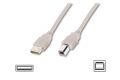 DIGITUS AK-300105-030-E 3m Tip A Erkek-Tip B Erkek AWG28 USB2.0 Bağlantı Kablosu