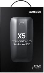 SAMSUNG 500GB X5 Taşınabilir USB3.1 ThunderboltTM 3 MU-PB500BWW