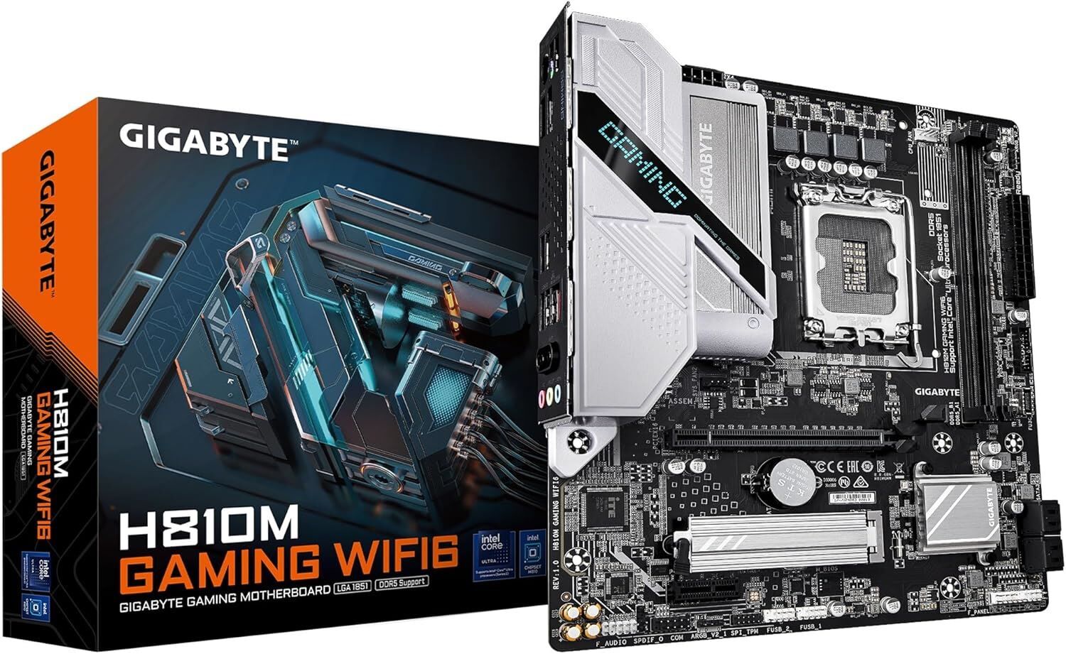 GIGABYTE H810M-GAM-WIFI6 MAB H810 LGA 1851 DDR5 5600MHZ