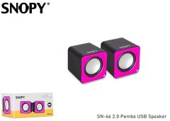 SNOPY SN-66-P USB2.0 1+1 Pembe Hoparlör