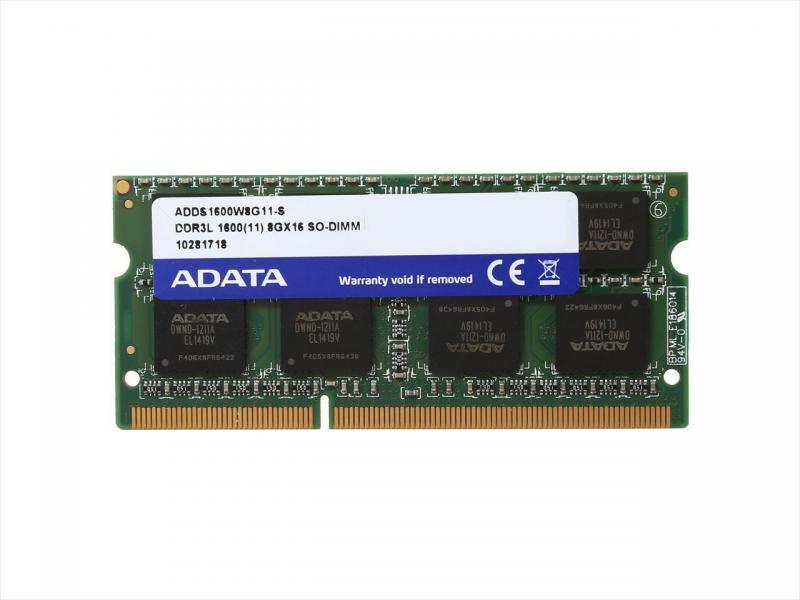 ADATA DIM 8GB 1600MHZ DDR3L SODIMM LOW VOLTAG