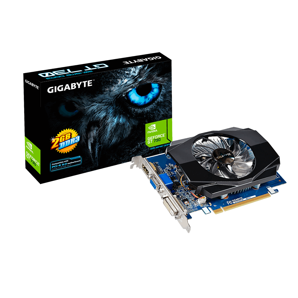 GIGABYTE GV-N730D3-2GI Nvidia GT 730 2GB 64 Bit DDR3 PCI-E 2.0 Ekran Kartı