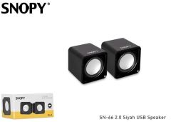 SNOPY USB2.0 1+1 Siyah Hoparlör SN-66-SIYAH