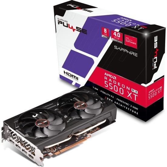 SAPPHIRE 11295-01-20G AMD Radeon RX5500 XT 8GB 128 Bit GDDR6 PCI-E 4.0 Ekran Kartı