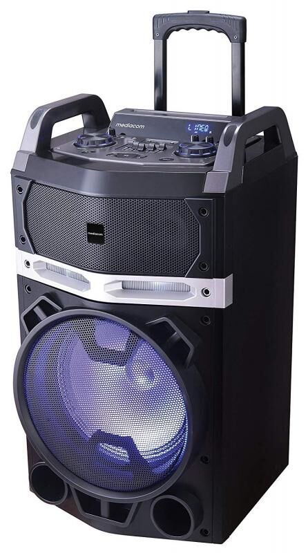 MEDIACOM 180W Bluetooth,Kablosuz Mikrofonlu,Taşınabilir Ses Sistemi.