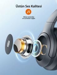 TAOTRONICS TT-BH1121 Kulaküstü Bluetooth Kulaklık Siyah