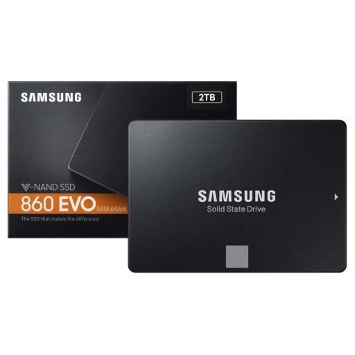 SAMSUNG MZ-76E2T0BW 2TB 860 Evo Sata 3.0 550-520MB/s 2.5'' Flash SSD