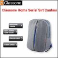 CLASSONE BP-M304 13-14'' Roma Serisi Medium Gri Notebook Sırt Çantası