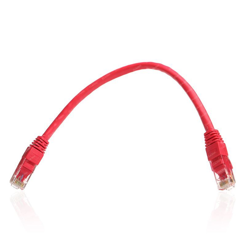 DARK DK-CB-NT6U25R Cat6 0.25m Cu Awg 24/7 UTP Kırmızı Network Kablosu