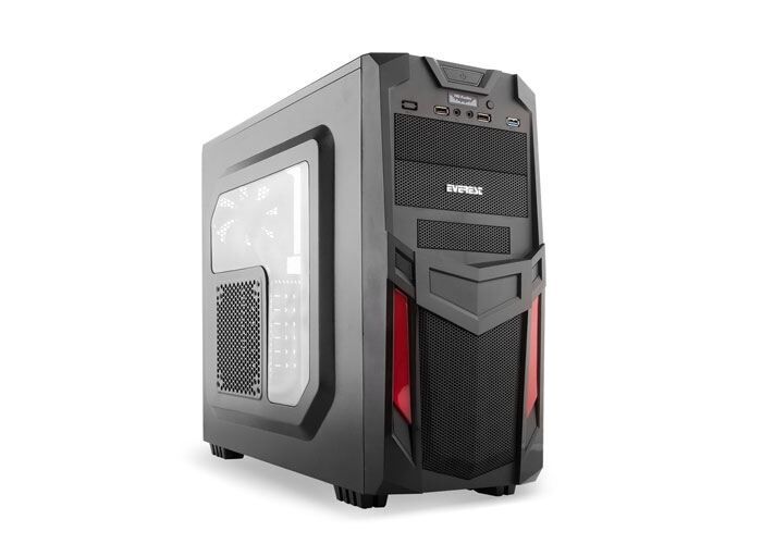 EVEREST 650W Powerlı Pencereli Midi Tower Siyah Kasa RANGE-7