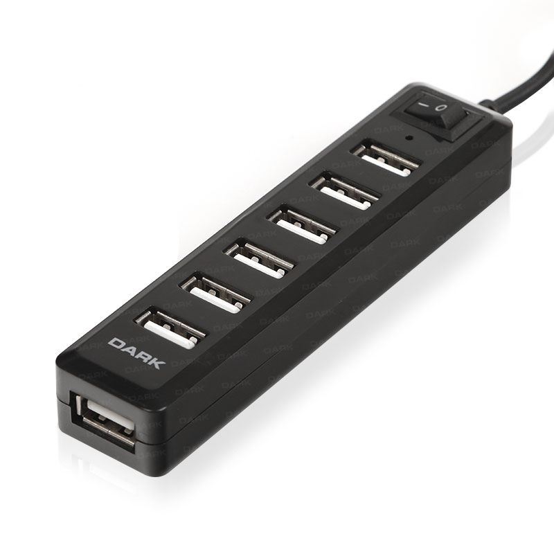DARK 7 PORT USB2.0 Connect Master U71, USB Hub