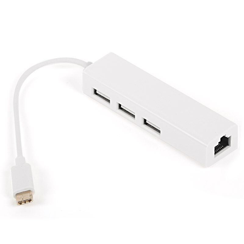 DARK USB3.1 Type-C - 3xUSB2.0 HUB+ 10/100 Ethernet Dönüştürücü DK-AC-U31X23L
