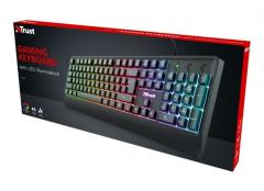 TRUST 23761 ZIVA Rainbow LED Işıklı Kablolu USB Gaming Klavye