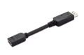 ASSMANN DisplayPort (DP) - HDMI Adaptör Kablosu, DP Erkek - HDMI Tip A Dişi, 0.1 AK-340400-001-S