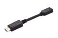 ASSMANN DisplayPort (DP) - HDMI Adaptör Kablosu, DP Erkek - HDMI Tip A Dişi, 0.1 AK-340400-001-S