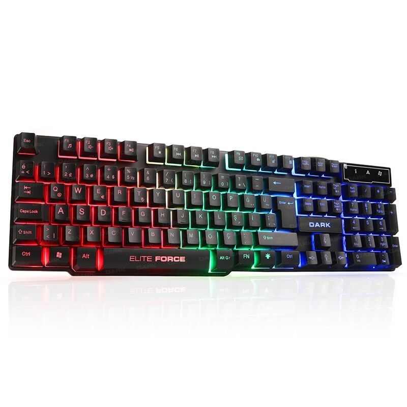 DARK USB Mekanik Hisli Rainbow Türkçe Q Gaming Klavye DK-AC-GK1000