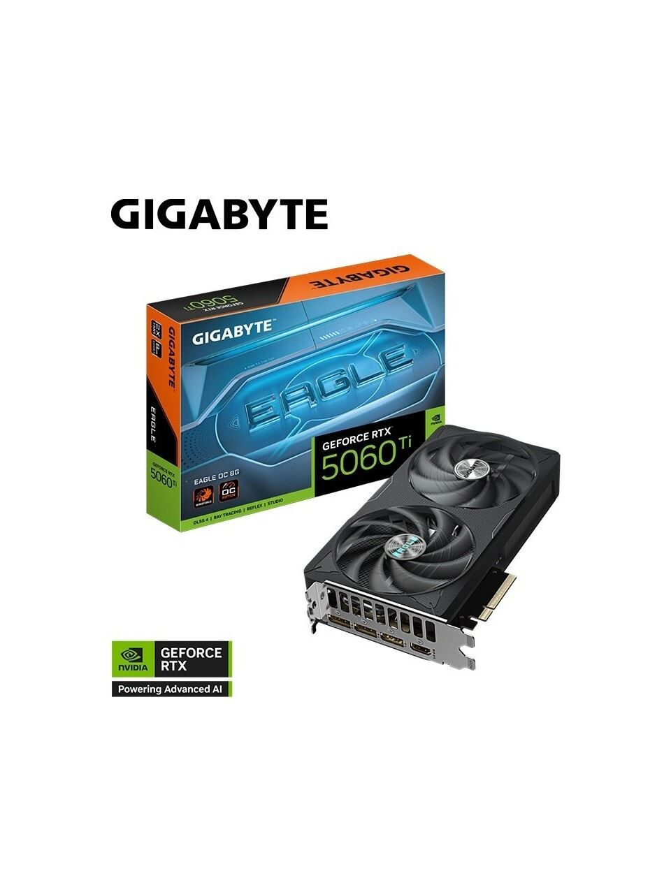 GIGABYTE GVN506TEAGLEOC-8GD VGA RTX5060TI EAGLE OC 8GB 128B GDDR7 DP-HDMI EKRAN KARTI