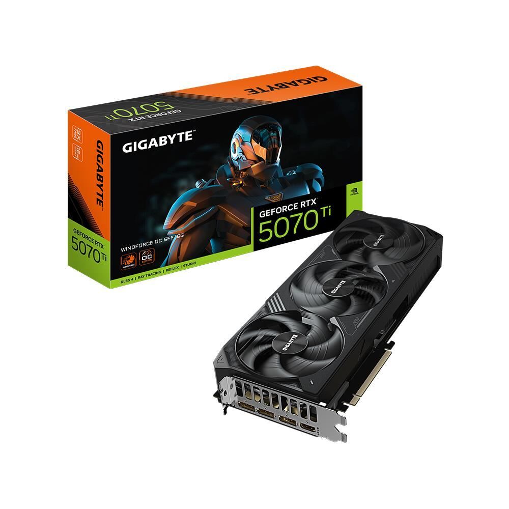 GIGABYTE GV-N507TWF3OC-16GD VGA RTX5070Ti WINDFORCE 3 OC 16GB 256B GDDR7 DP-HDMI EKRAN KARTI