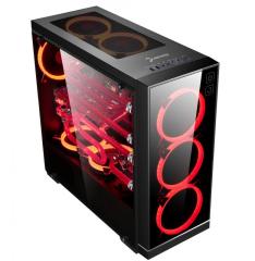 GAMEPOWER 3x120mm Ring LED Fanlı Tempered Glass Yan Panel Gaming Kasa