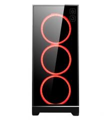 GAMEPOWER 3x120mm Ring LED Fanlı Tempered Glass Yan Panel Gaming Kasa