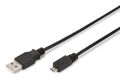 DIGITUS AK-300110-010-S 1mt USB 2.0 / Micro USB Adaptör Kablosu